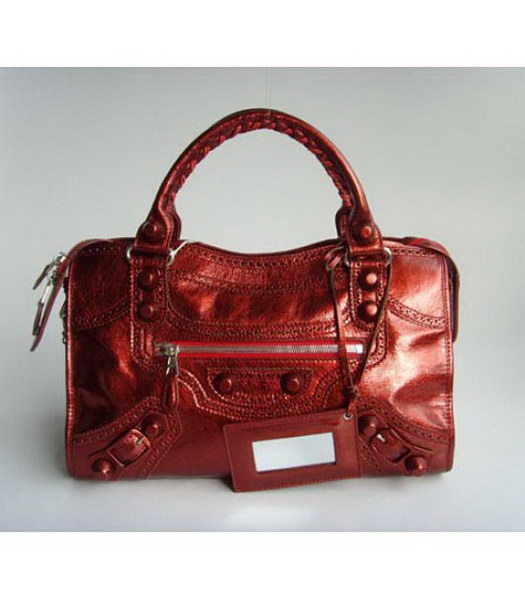 Balenciaga Giant Covered City_Metallic Red